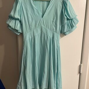1. State Sky Blue Dress with Ruffle Detail